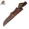 BeaverCraft BSH1 Dune Ceviz Saplı Deri Kılıflı Kamp ve Av Bıçağı