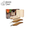 BeaverCraft S16 Çip Oyma ve Yontma Bıçağı Seti, 7 Parça