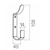 BEŞEL ÇENGEL METAL ASKI SİYAH BA860SY