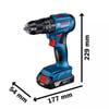 BOSCH AKÜLÜ DARBELİ VİDALAMA GSB185-LI 06019K3100