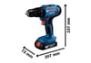 Bosch GSB 183-LI Akülü Darbeli Vidalama 2.0AH Çift Akü