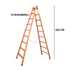 BUSE A TİPİ AHŞAP MERDİVEN 10 BASAMAK(320CM) A-110