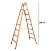 BUSE A TİPİ AHŞAP MERDİVEN 8 BASAMAK(260CM) AG-108