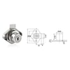CANEX OVAL TİP ÇEKMECE KİLİDİ NİKEL