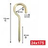 ÇINAR PİTON 24x175 (100 Adet) KOD:117