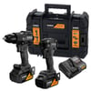 Dewalt McLaren 18V Akülü Vidalama & Kömürsüz Akülü Darbeli Matkap 2'li Set (5.0Ah Çift Akü Seti)