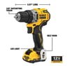 Dewalt Şarjlı Vidalama Makinesi Compact 12v 2ah Kit Dcd701d2-qw
