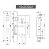 DOORAKS ODA KAPI KİL.SESSİZ NİKEL OVAL 40 MM 401