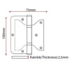 ELİT PANEL MENTEŞE BOYALI SATEN NO:10 (2.5 MM)