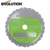 Evolution F185TCT-16CS Çoklu Malzeme için Dairesel Testere Bıçağı, 185mm
