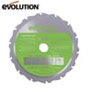Evolution F185TCT-16CS Çoklu Malzeme için Dairesel Testere Bıçağı, 185mm