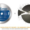 Evolution M210TCT-50MS Yumuşak Çelik Daire Testere Bıçağı, 210mm