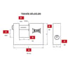 KALE KAYAR MİL.ASMA KİLİT SARI 70 MM KD001/50-270