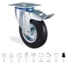 KAMA SERVİS TEKERİ FRENLİ DÖNER 80 MM (SLP080F)