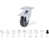 KAMA SERVİS TEKERİ GRİ FREN. DÖNER 75 MM (MTB075F)