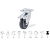 KAMA SERVİS TEKERİ GRİ FREN.DÖNER 100 MM (MTB100F)
