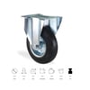 KAMA SERVİS TEKERİ SABİT 100 MM (SLP100İ)