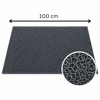 Kıvırcık Paspas 14 mm 100x200 cm Gri PVC Kaymaz Tabanlı