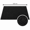 Kıvırcık Paspas 14 mm 100x250 cm Siyah PVC Kaymaz Tabanlı