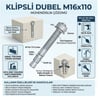 KLİPSLİ DÜBEL M16x110