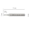 MTE HSSE PARMAK FREZE KISA DIN844 2 MM 276180200