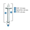 RED HIT PULLU ÇİVİ NK 22 MM (PK.AD.100)