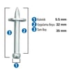 RED HIT PULLU ÇİVİ NK 32 MM (PK.AD.100)