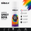 SİBAX AKRİLİK SPREY BOYA RAL 3020 TRAFİK KIRMIZI 250 ML