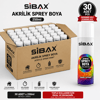 SİBAX AKRİLİK SPREY BOYA RAL 7001 ÇAKIL GRİ 250 ML 30'LU KOLİ
