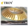 TROY 25077 Avuç Taşlama için Ahşap Aşındırıcı Törpü Diski, Yarı Küre, 125mm