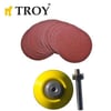 TROY 25930 Aşındırıcı Cırt Zımpara Seti, 101 Parça