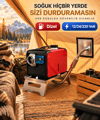 Uno Tecnica 5 kW Taşınabilir Dizel Isıtıcı 12/24/220V LCD Ekranlı Uzaktan Kumandalı Çanta Tipi Webasto