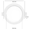 ZMR LED SPOT BEYAZ KASA 18W BEYAZ 6500K ZMR-206