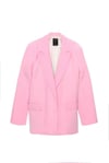 Çizgili Ceket Pembe
