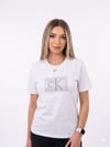 Marrk Muadil  Kare Taş Oversize Beyaz Tişört