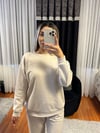 Serpme Taşlı Bej Takım