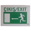 Ergündoğdu 183 Çıkış (Sola Ok) PVC Uyarı Levhası 25 x 35 cm