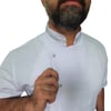 Formteks Aşçı Ceketi Kısa Kol Beyaz  Sim Şeritli 