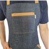 Formteks Boydan Askılı Tokalı Önlük Denim Camel