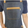 Formteks Boydan Askılı Tokalı Önlük Denim Camel