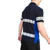 Formteks RefleX Pro – Reflektör Baskılı Polo Yaka İş Tişörtü Lacivert Sax