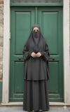 Elbiseli Model Çarşaf  Antrasit
