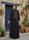Nova Tunik Etek Tesettür Elbise Siyah