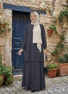 Nova Tunik Etek Tesettür Takım Antrasit