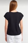 %100 Pamuk Bisiklet Yaka Penye T-shirt