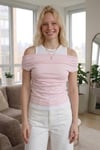 SLIM FIT ÇİFT KATMANLI RİBANA TİŞÖRT