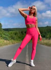 183 Neon Pembe Spor Bra