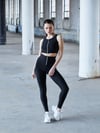 Fermuarlı Spor Bustiyer Siyah Renk 109
