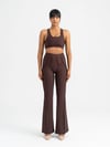Flare Fit İspanyol Paça Tayt Kahverengi 1269