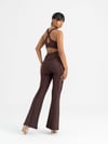Flare Fit İspanyol Paça Tayt Kahverengi 1269